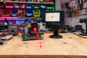 Desktop laser beta in maker lab