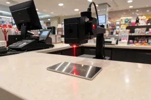 Portable galvo marking metal card